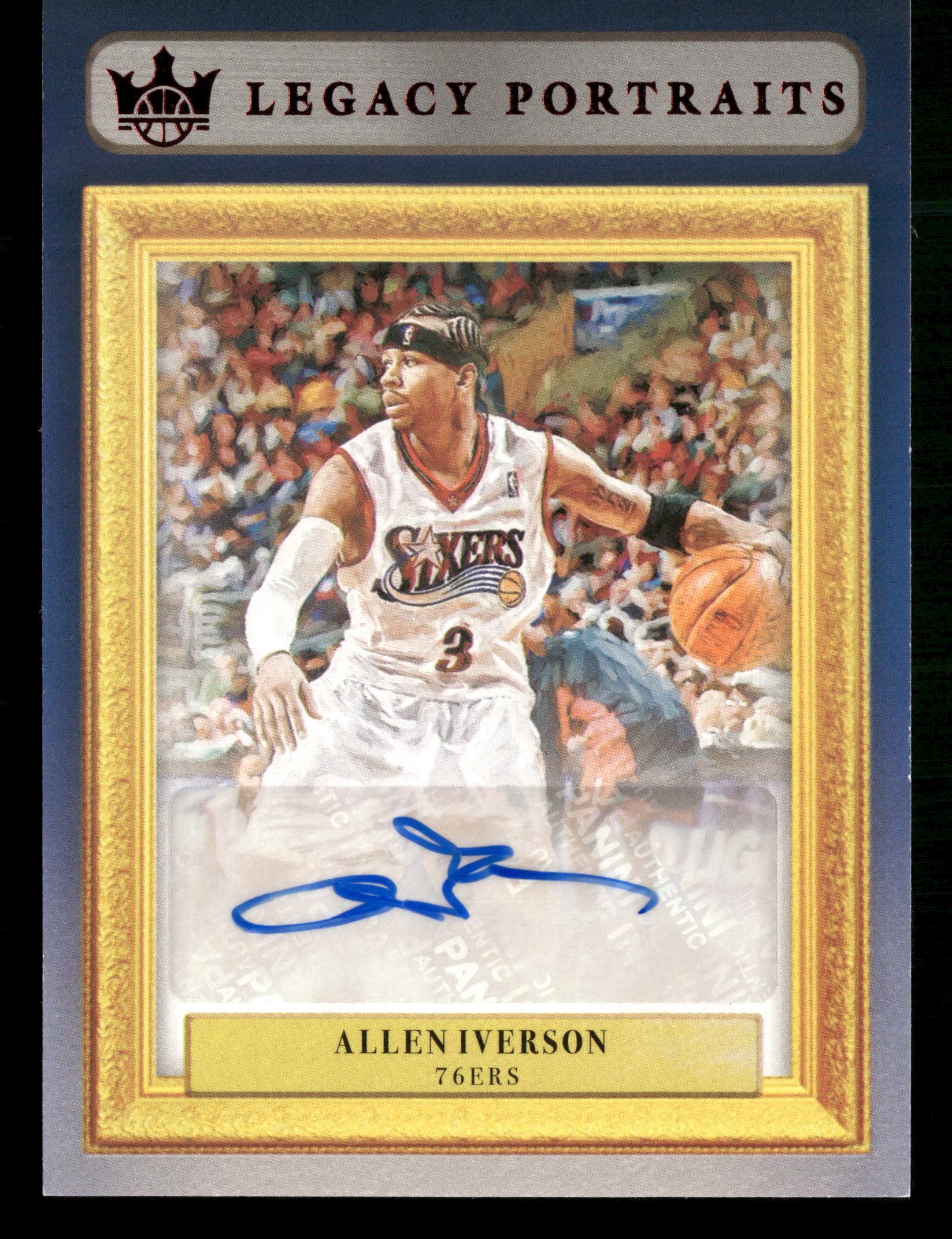 2020-21 Panini Court Kings #LP-AIV Allen Iverson Legacy Portrait Signatures #/49