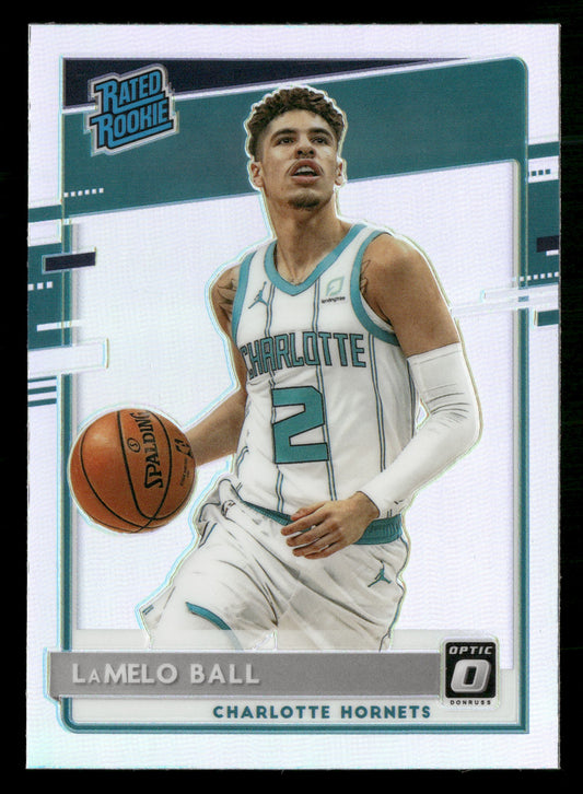 2020-21 Donruss Optic #153 LaMelo Ball Silver Prizm RC