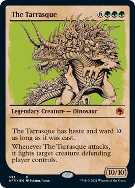 The Tarrasque Showcase 333 (Adventures in the Forgotten Realms)  - Foil