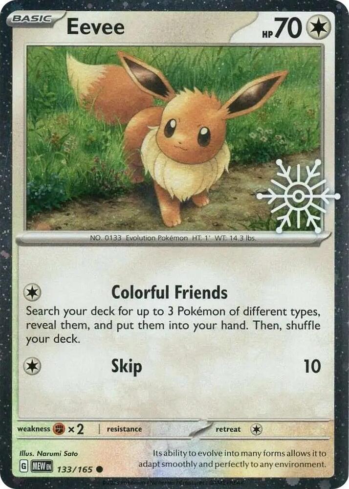 2026 Pokemon Promos 133/165 Eevee (Holiday Calendar) Common SEALED