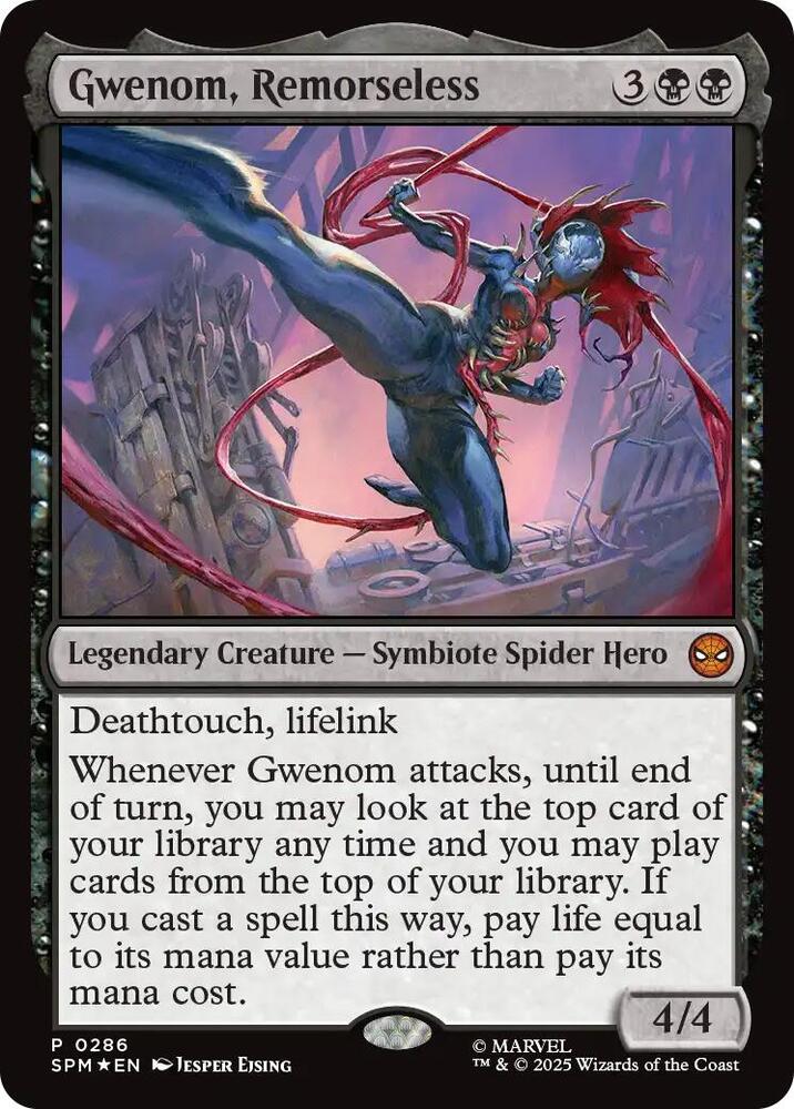 MTG Unique and Miscellaneous Promos 286 Gwenom, Remorseless P NM Foil