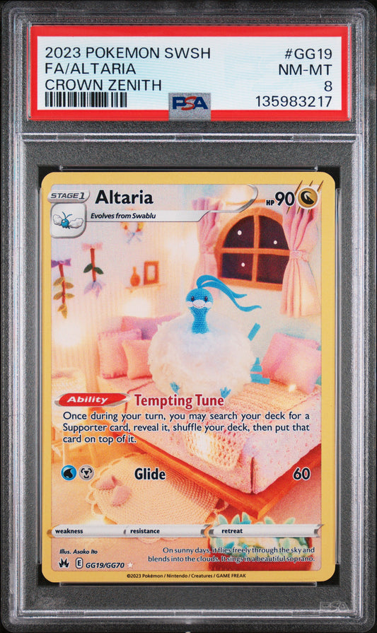 2023 Pokemon Sword And Shield Crown Zenith #GG19 Fa/Altaria Crown Zenith PSA 8
