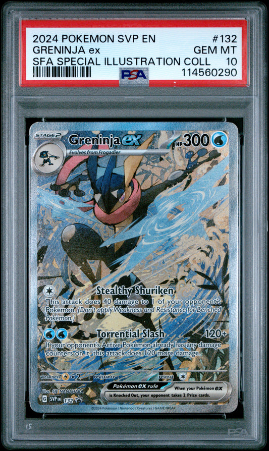 2024 Pokemon SvP Black Star Promo #132 Greninja Ex Sfa PSA 10