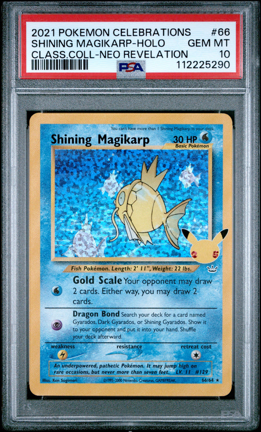 2021 Pokemon Celebrations Classic Collection #66 Shining Magikarp PSA 10