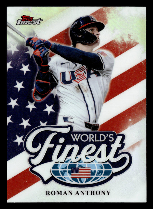 2026 Finest #WF-9 Roman Anthony World's Finest Refractors