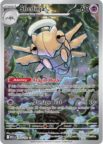 2025 Pokemon ME01: Mega Evolution Shedinja - 144/132 Illustration Rare