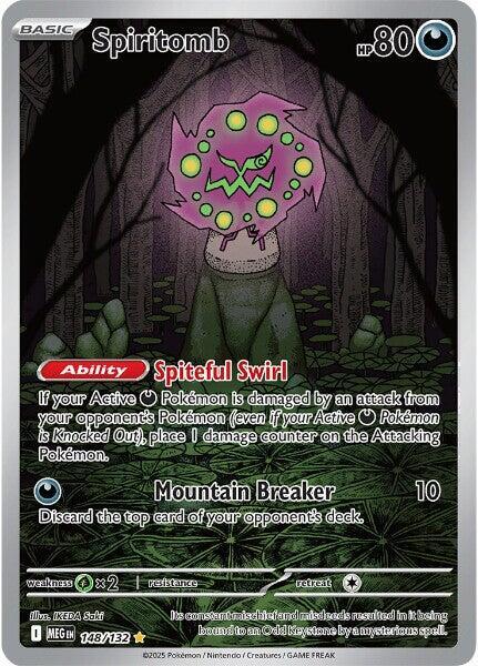2025 Pokemon ME01: Mega Evolution Spiritomb - 148/132 Illustration Rare