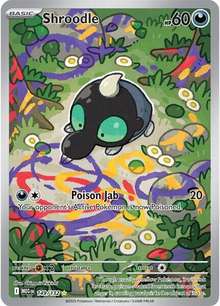 2025 Pokemon ME01: Mega Evolution Shroodle - 149/132 Illustration Rare