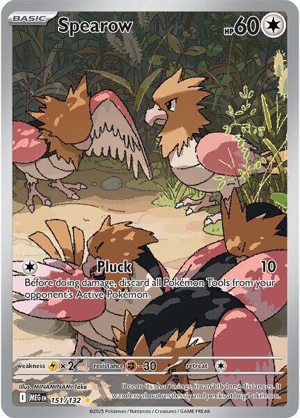 2025 Pokemon ME01: Mega Evolution Spearow - 151/132 Illustration Rare