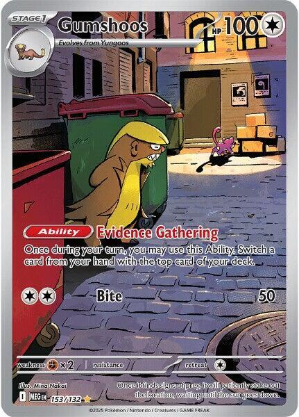2025 Pokemon ME01: Mega Evolution Gumshoos - 153/132 Illustration Rare