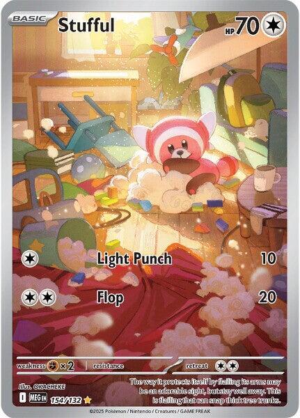 2025 Pokemon ME01: Mega Evolution Stufful - 154/132 Illustration Rare