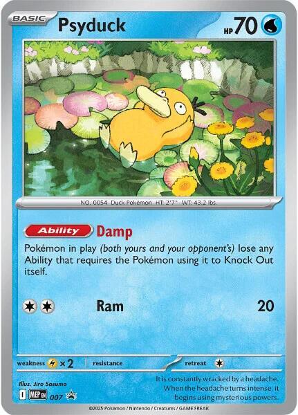 2025 Pokemon ME: Mega Evolution Promo 007 Psyduck - 007 Promo