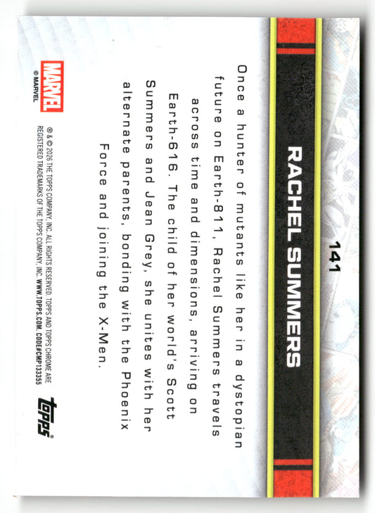2026 Topps Chrome Marvel Comics #141 Rachel Summers Black X-Fractor