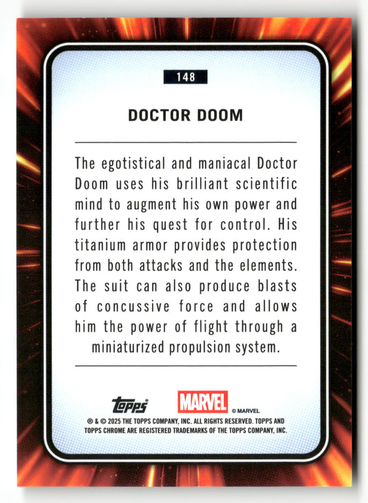 2025 Topps Chrome Marvel #148 Doctor Doom Spider Web
