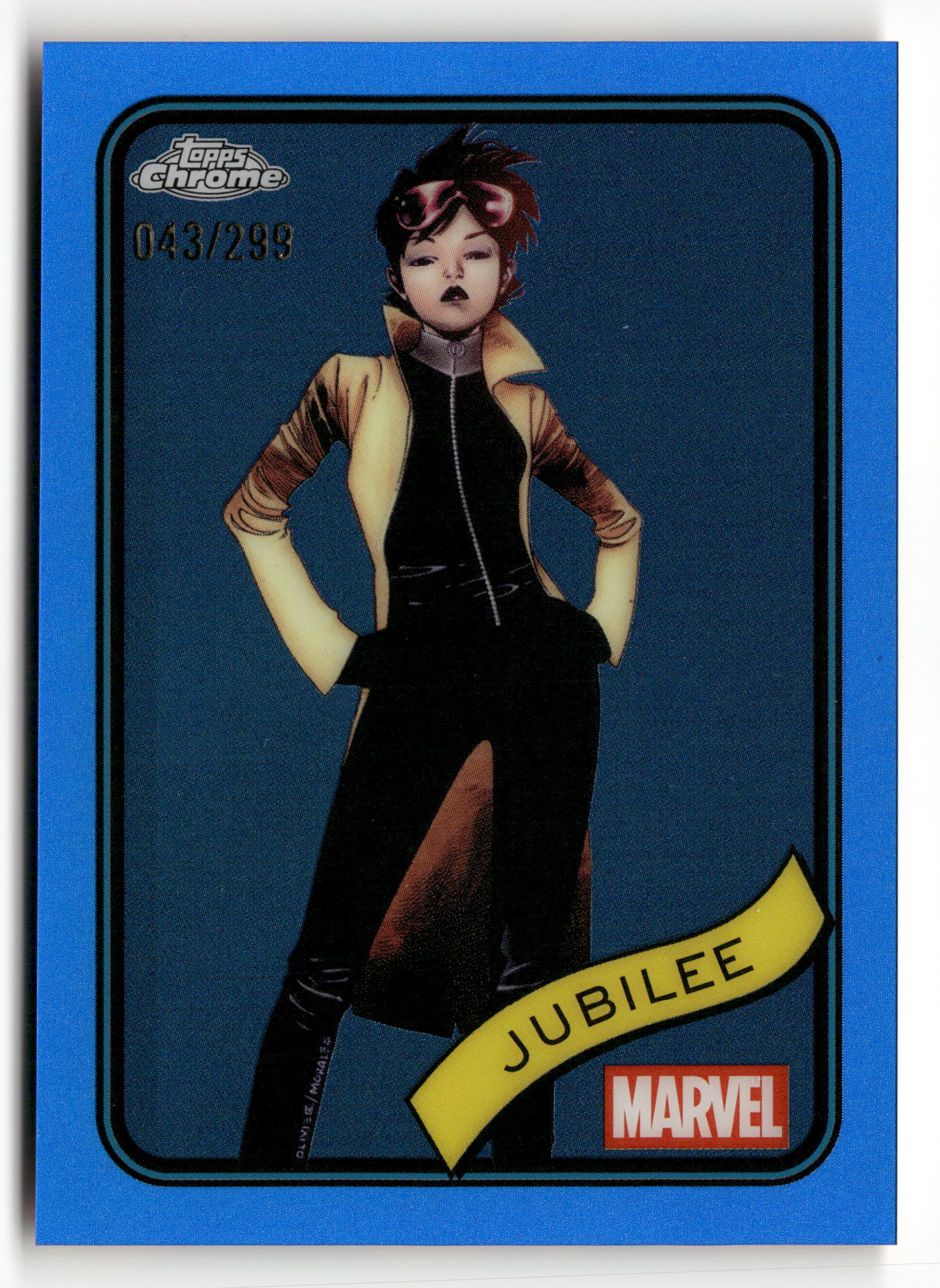 2025 Topps Chrome Marvel #131 Jubilee /299 Blue Refractor
