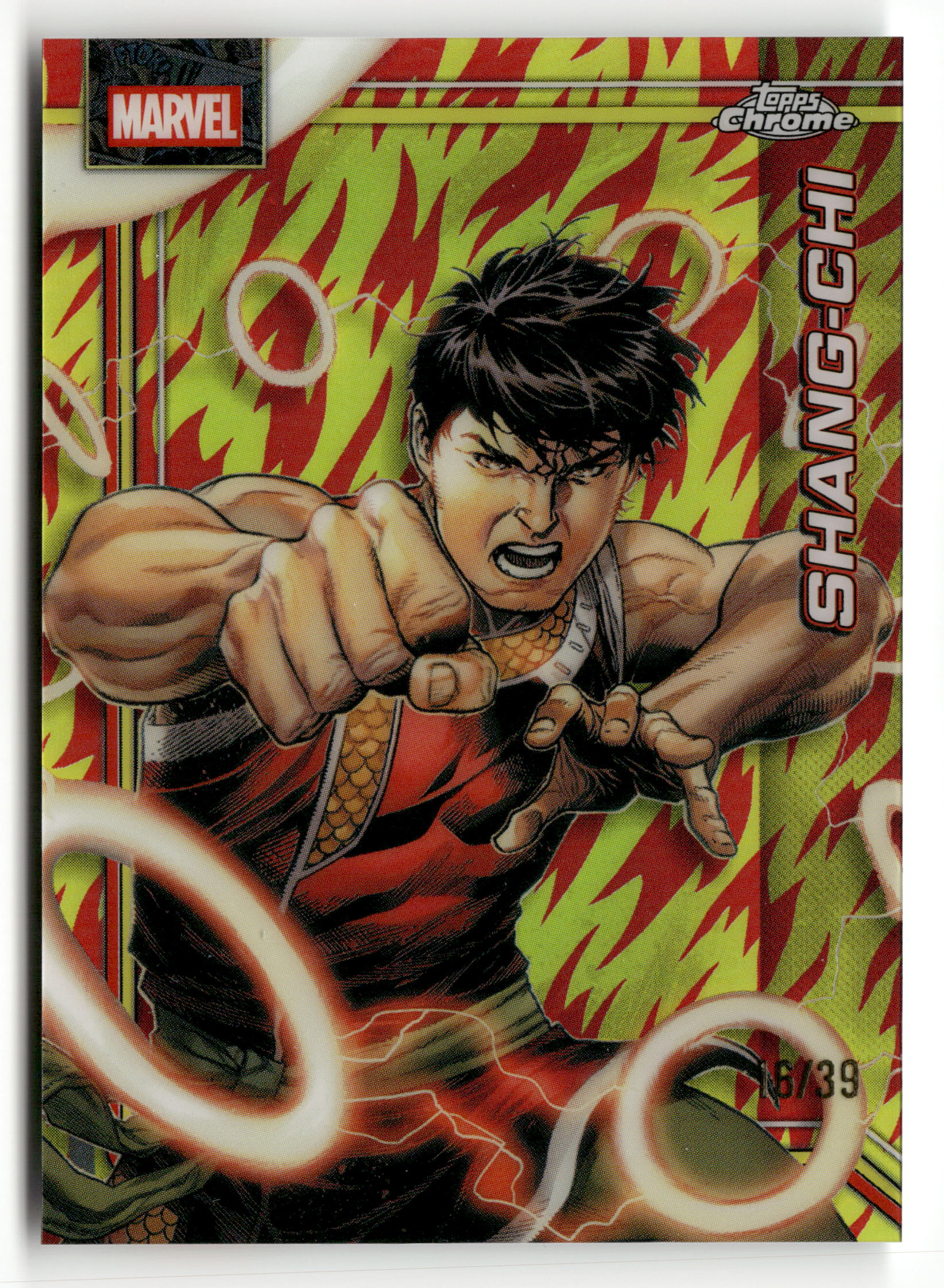 2026 Topps Chrome Marvel Comics #150 Shang-Chi Human Torch Refractor /39