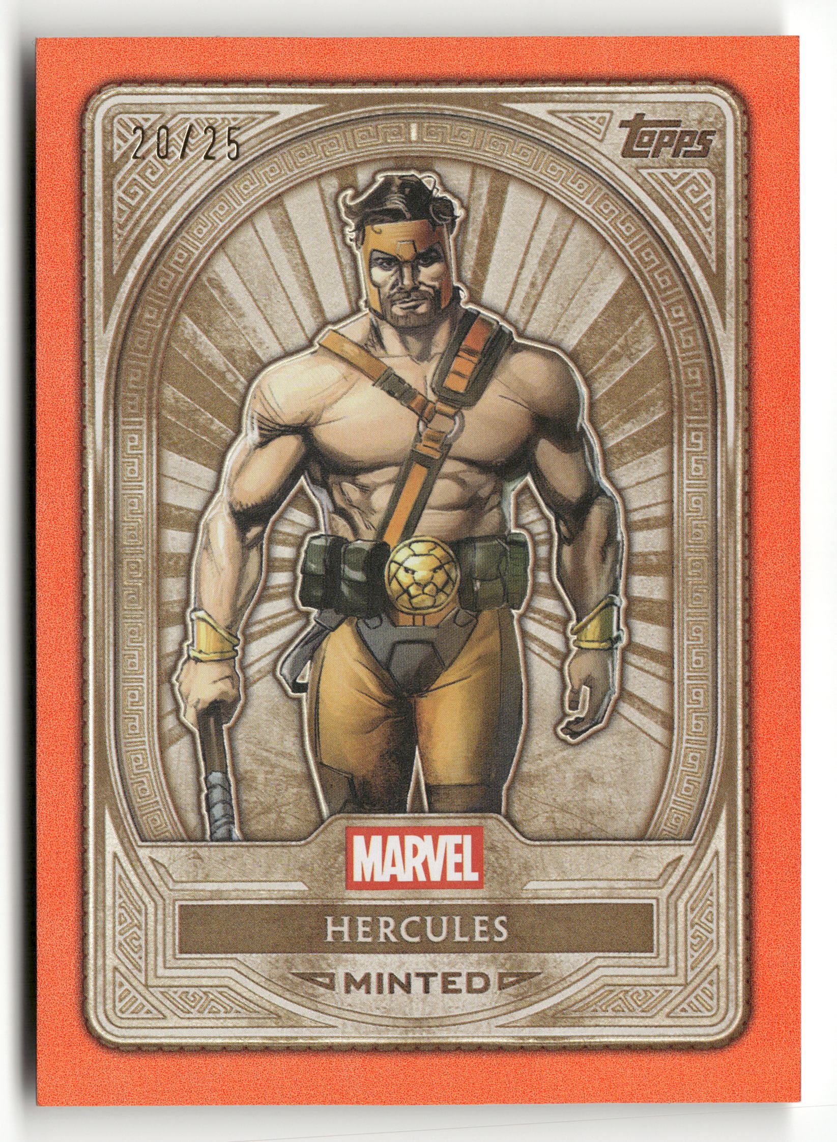 2025 Topps Mint Marvel #1 Hercules Orange /25