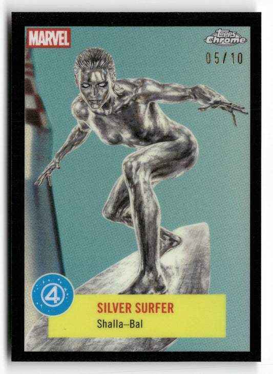 2025 Topps Chrome Marvel Studios #FF-6 Silver Surfer / Shalla-Bal First Steps