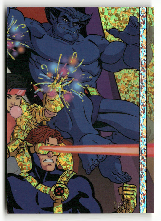 2025 Topps Finest X-Men '97 DNN-6 Row 2, Right Da Nanana Naaaa /50