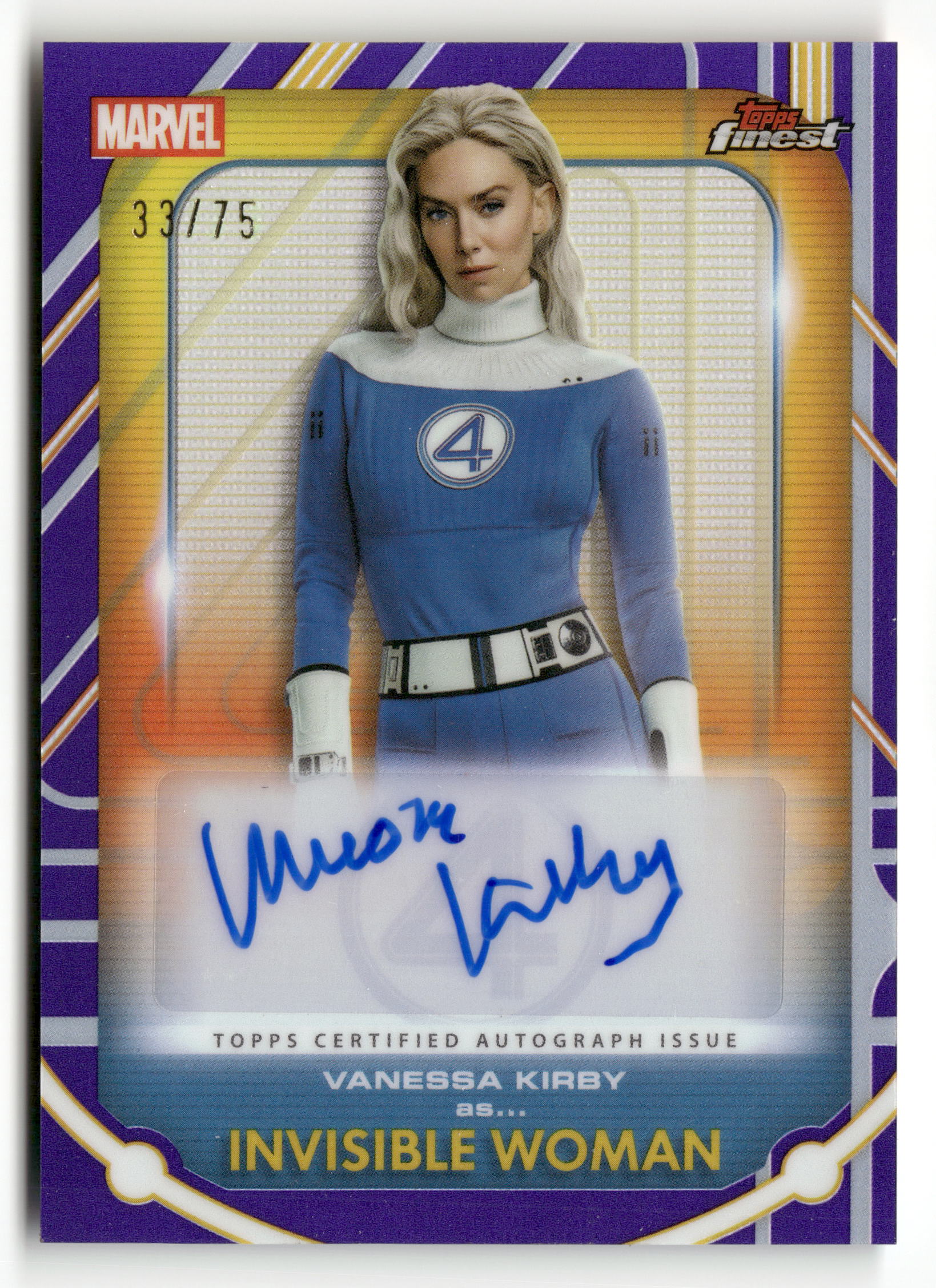 2026 Topps Marvel Fantastic 4 65th Anni #FA-VK Vanessa Kirkby Auto /75