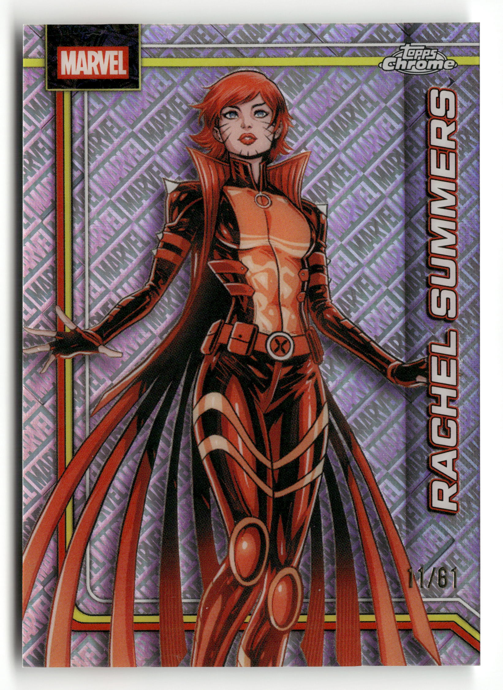 2026 Topps Chrome Marvel Comics #141 Rachel Summers Marvel Logofractor