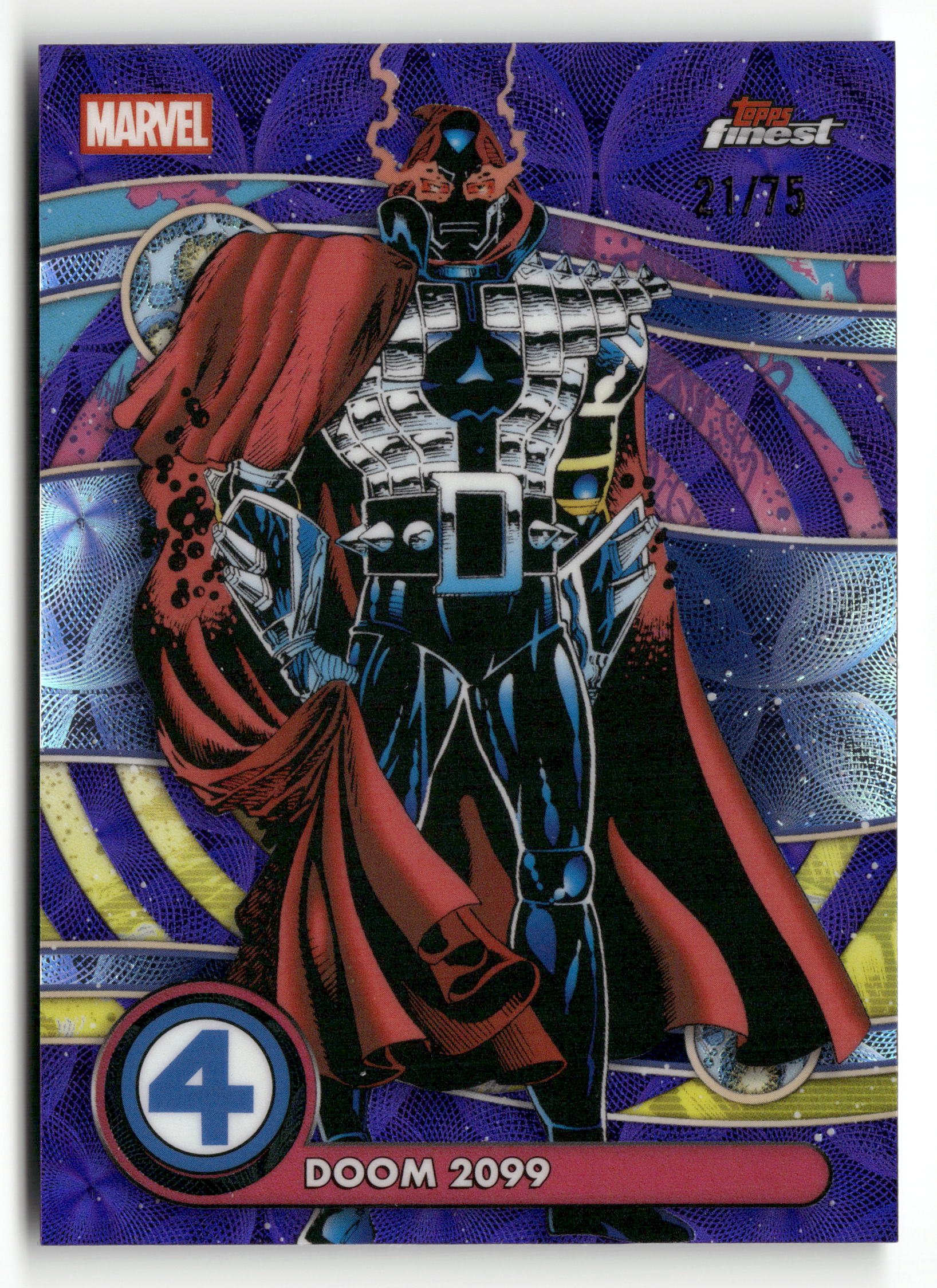 2026 Finest Fantastic Four #059 Doom 2099 /75 Purple Refractor