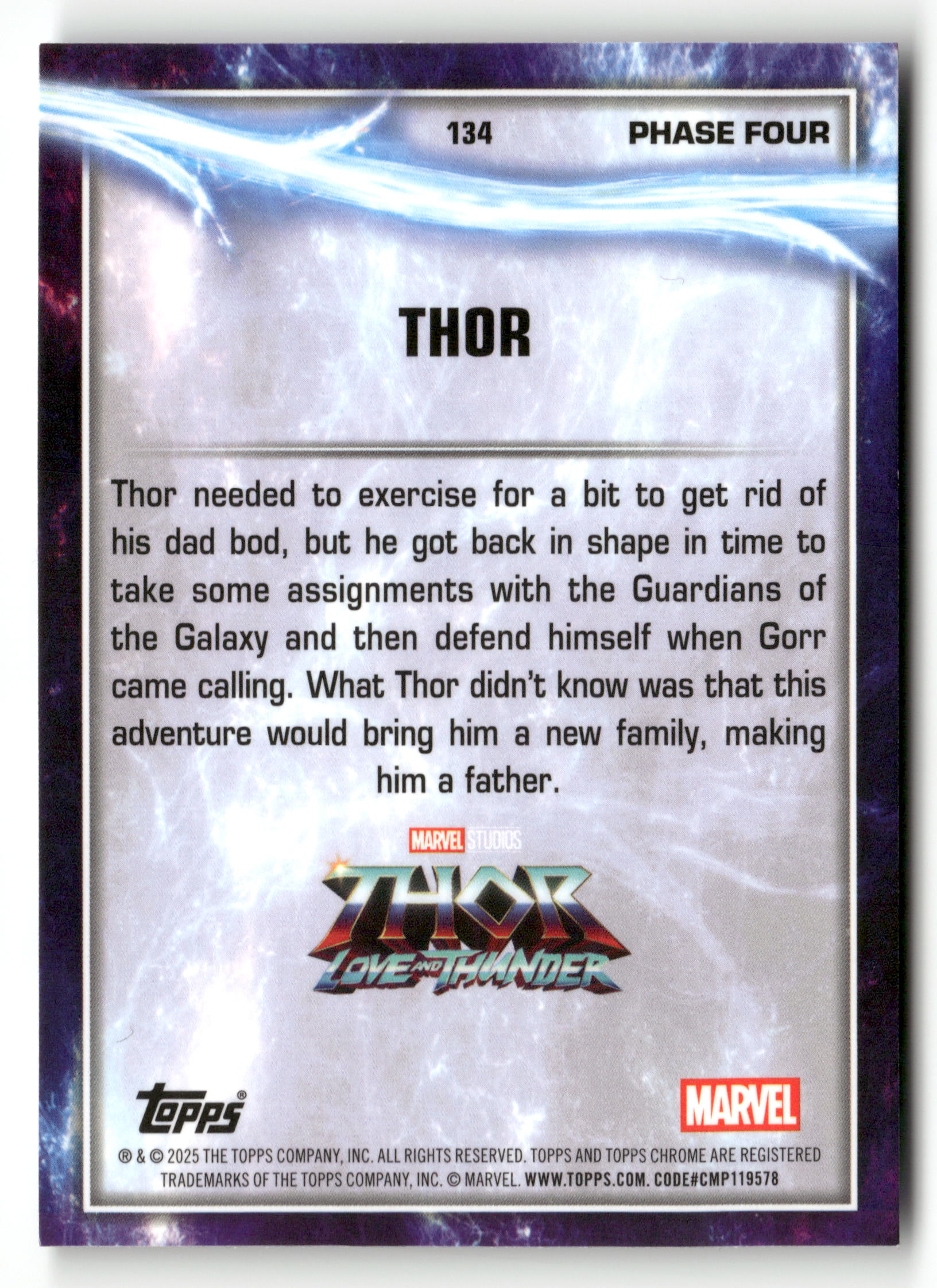 2025 Topps Chrome Marvel Studios #134 Thor /150 Agatha Refractor