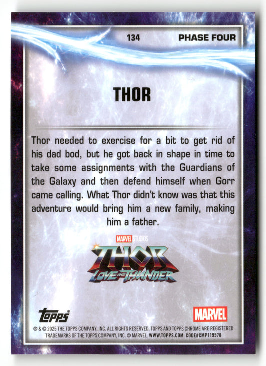 2025 Topps Chrome Marvel Studios #134 Thor /150 Agatha Refractor