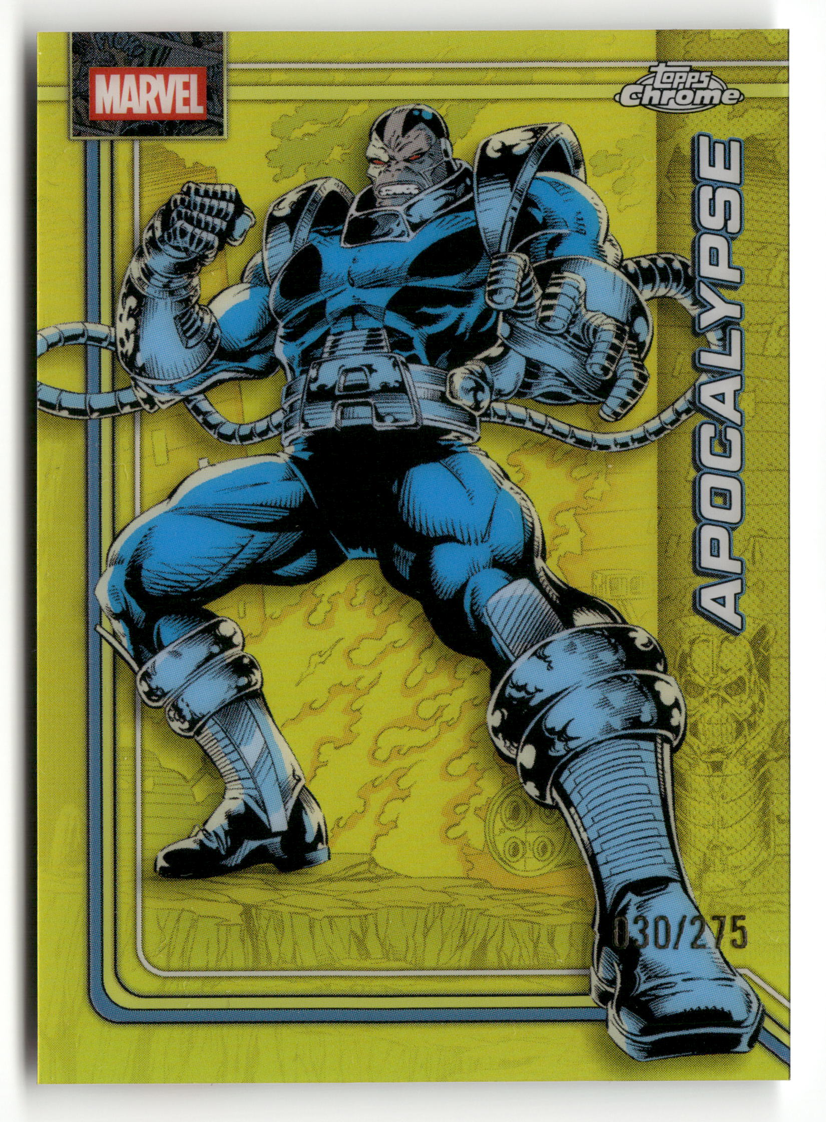 2026 Topps Chrome Marvel Comics #7 Apocalypse /250 Yellow Refractor