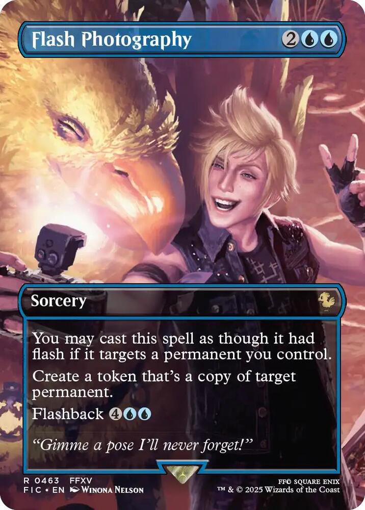 MTG Commander: FINAL FANTASY 463 Flash Photography (Borderless) R NM