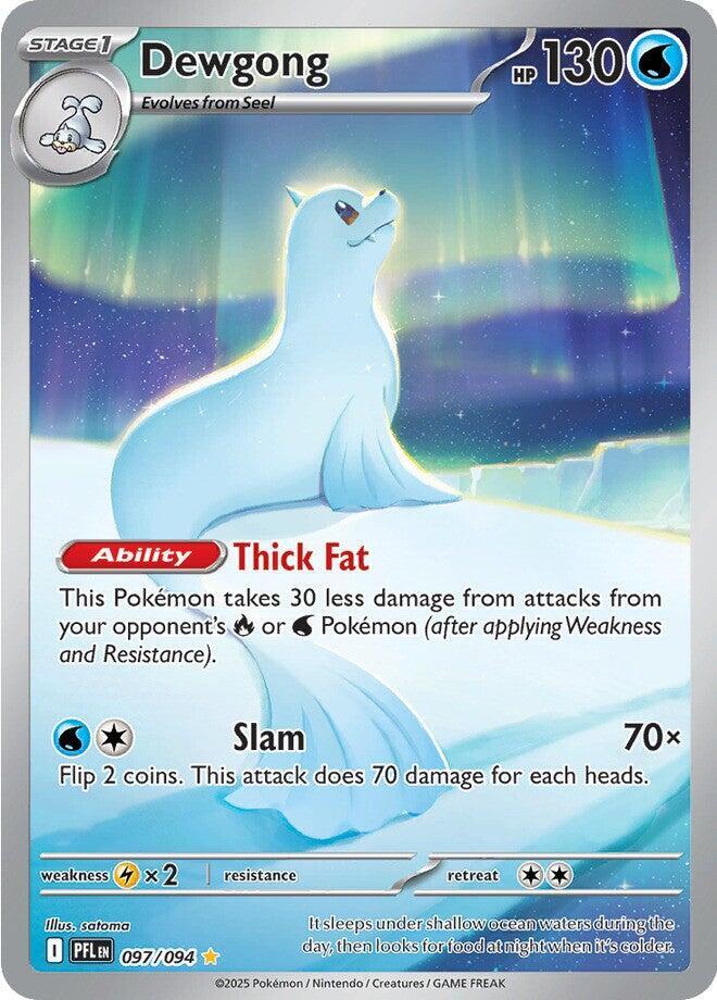 2025 Pokemon ME02: Phantasmal Flames Dewgong - 097/094 Illustration Rare