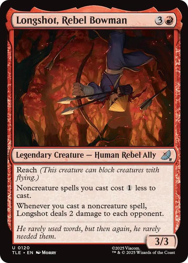 MTG Avatar: The Last Airbender: Eternal-Legal 120 Longshot, Rebel Bowman U NM Foil