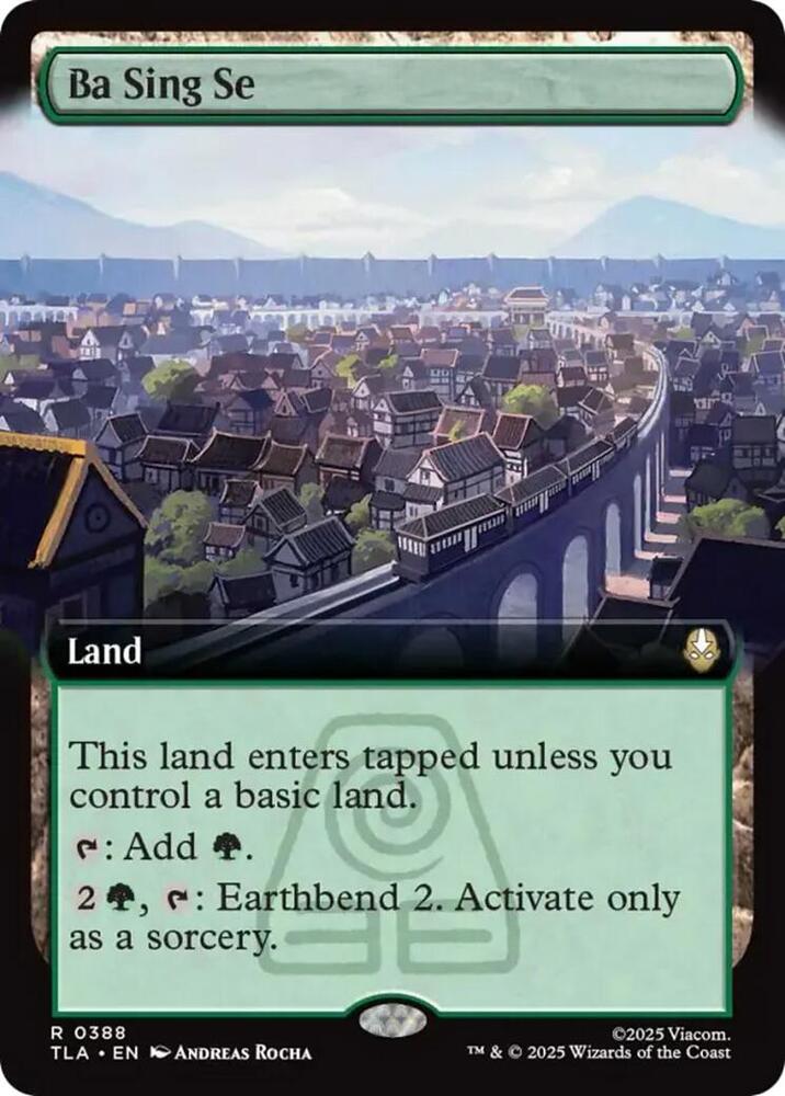 MTG Avatar: The Last Airbender 388 Ba Sing Se (Extended Art) R NM