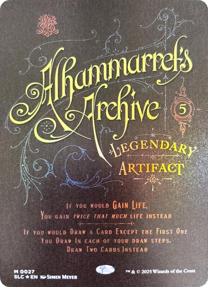 MTG Secret Lair Countdown Kit 27 Alhammarret's Archive M NM Foil