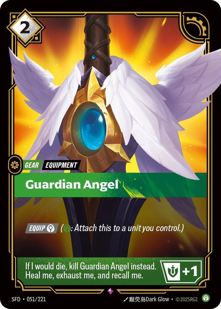 Riftbound TCG Spiritforged #051/221 Guardian Angel Rare Foil