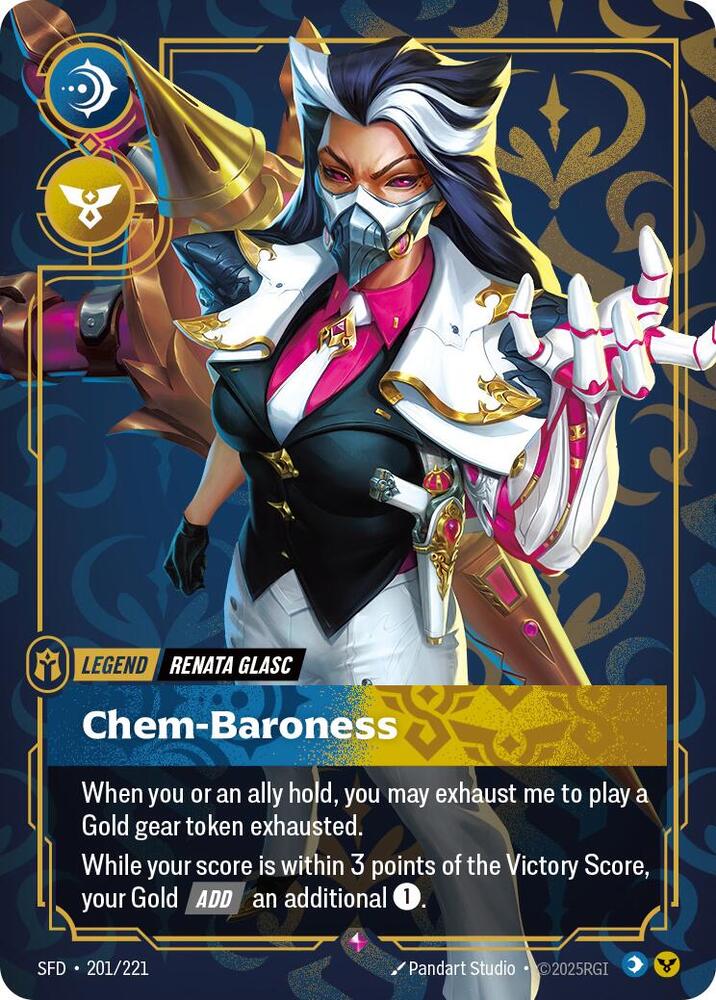 Riftbound TCG Spiritforged #201/221 Renata Glasc - Chem-Baroness Rare Foil