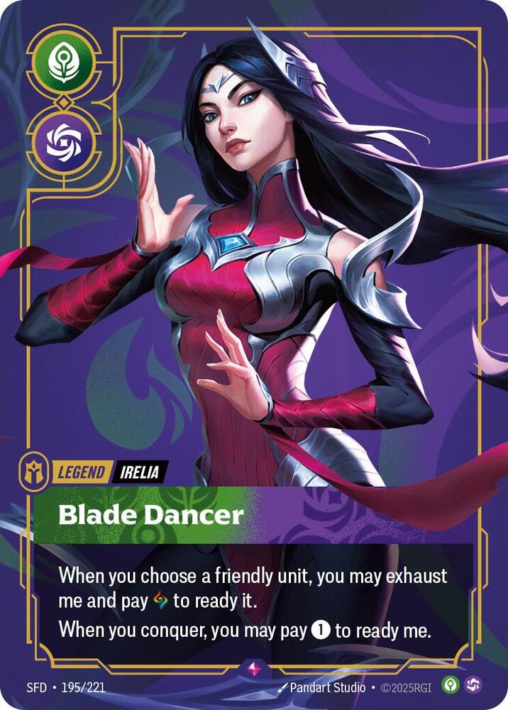 Riftbound TCG Spiritforged #195/221 Irelia - Blade Dancer Rare Foil