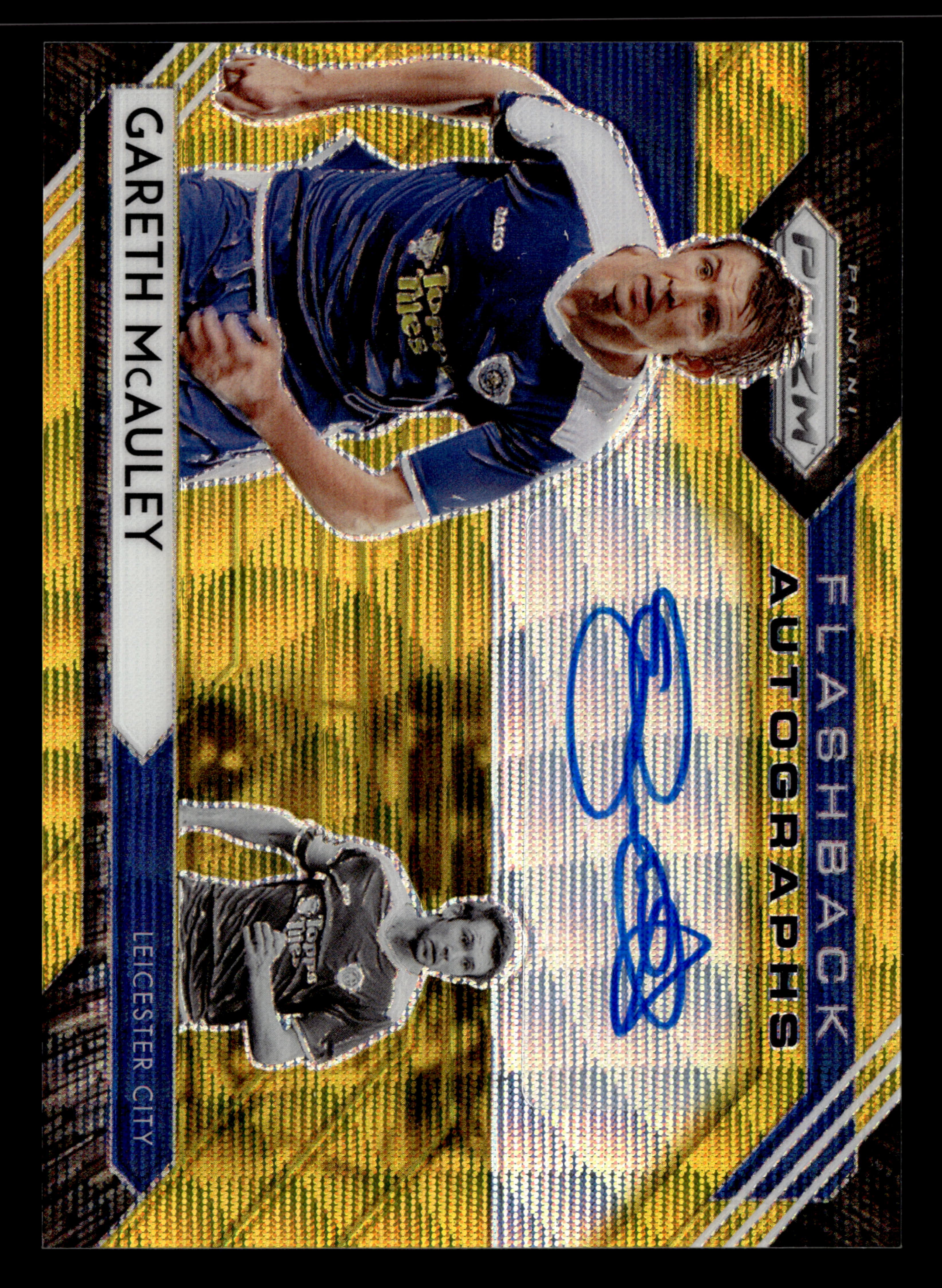 2020-21 Panini Prizm Premier League #FA-GMA Gareth McAuley Auto Gold Wave