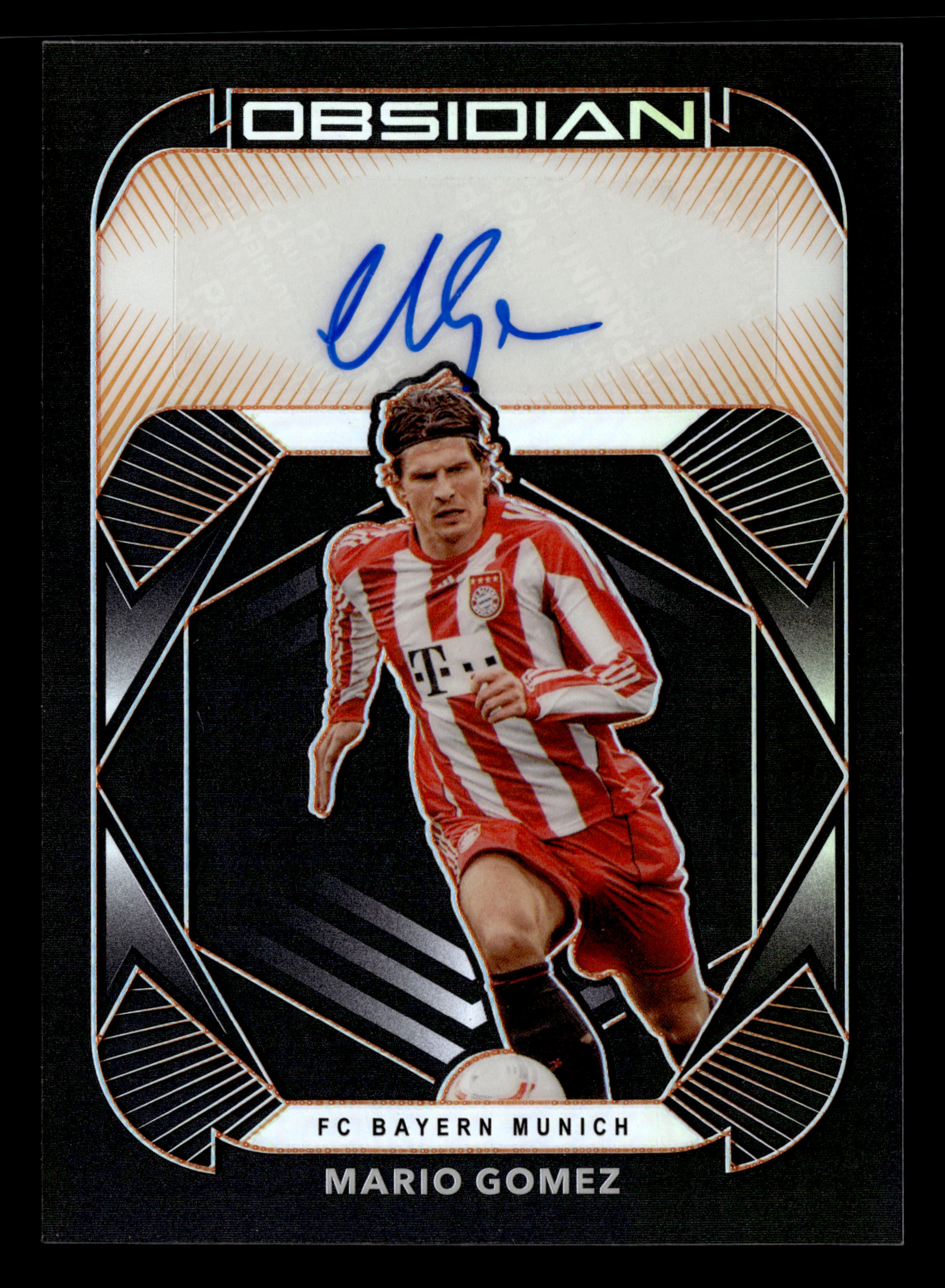 2020-21 Panini Obsidian #OB-MGO Mario Gomez Obsidian Autographs Orange #/50