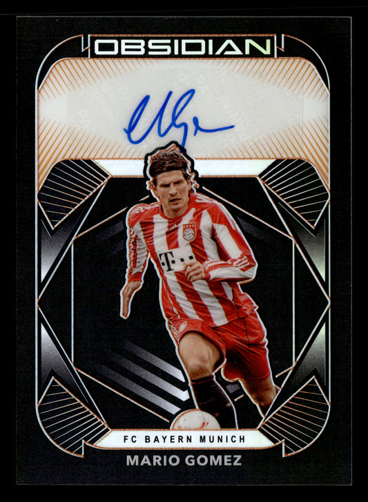 2020-21 Panini Obsidian #OB-MGO Mario Gomez Obsidian Autographs Orange #/50