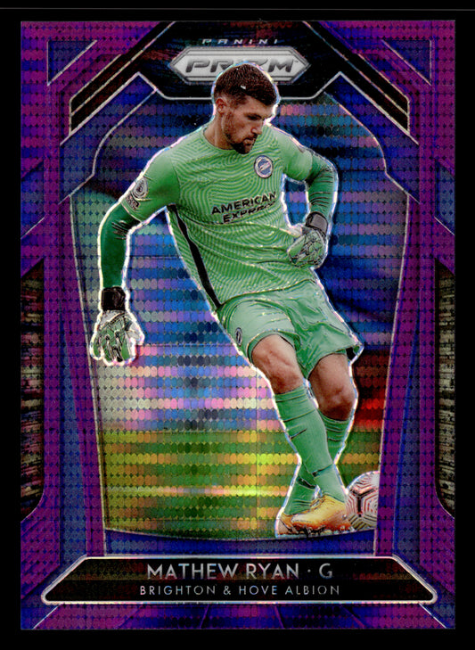 2020-21 Panini Prizm Premier League #166 Mathew Ryan Breakaway Violet Prizm #/99