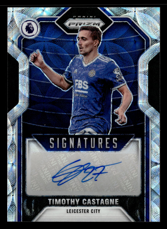 2021-22 Panini Prizm Premier League #S-TCA Timothy Castagne Signatures