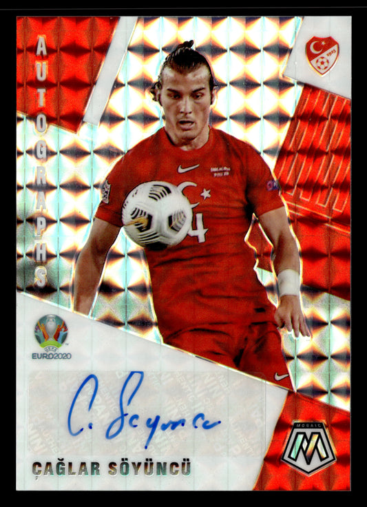 2021 Panini Mosaic UEFA EURO 2020 #AM-CS Caglar Soyuncu Autographs Mosaic