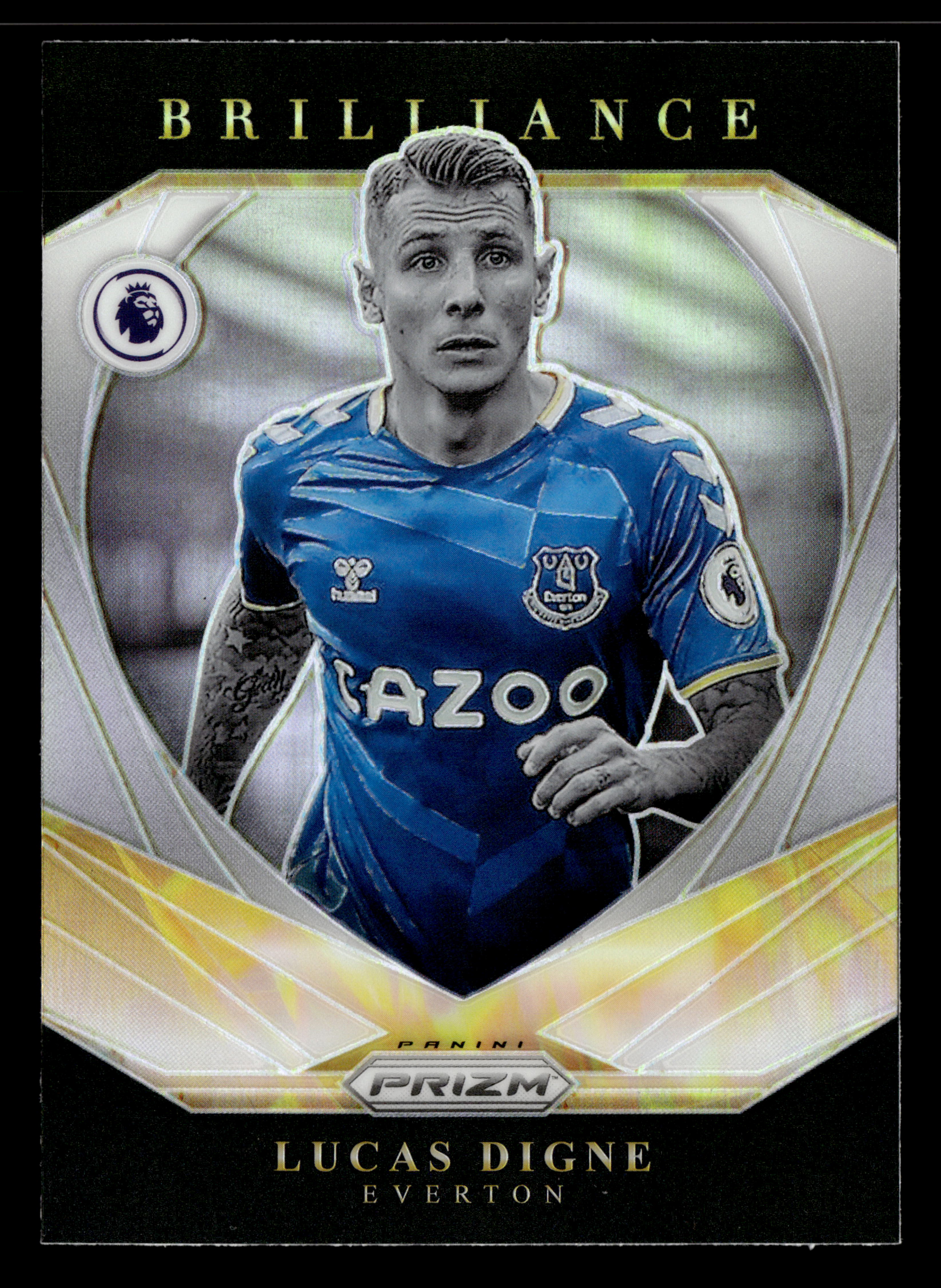 2021-22 Panini Prizm Premier League #1 Lucas Digne Brilliance Prizms Silver
