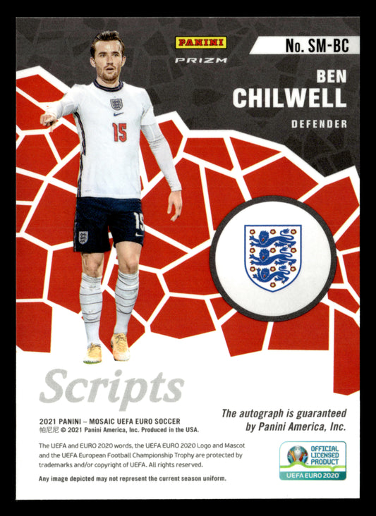 2021 Panini Mosaic UEFA EURO 2020 #SM-BC Ben Chilwell Scripts Mosaic