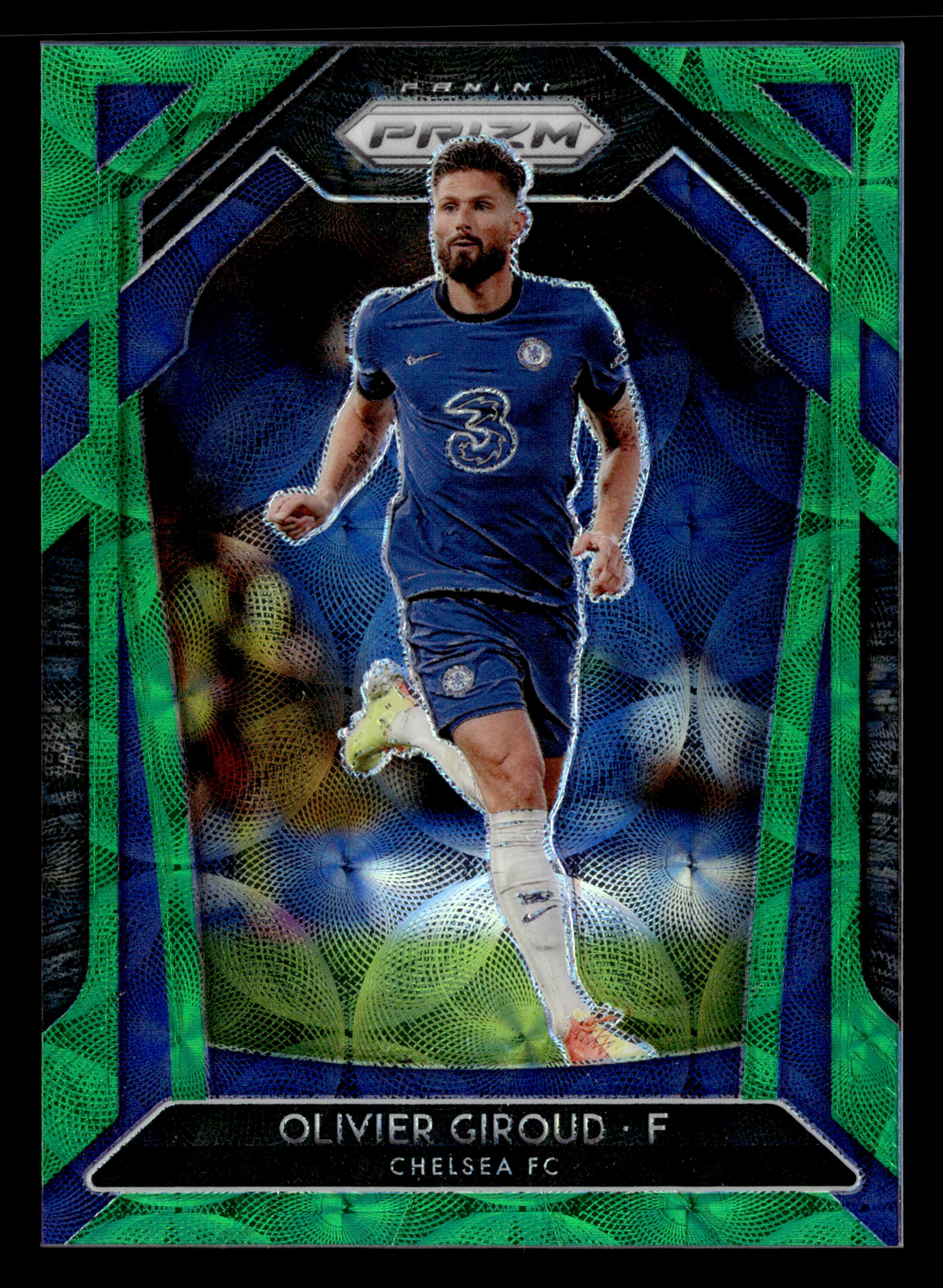 2020-21 Panini Prizm Premier League #223 Olivier Giroud Green Prizm #/9