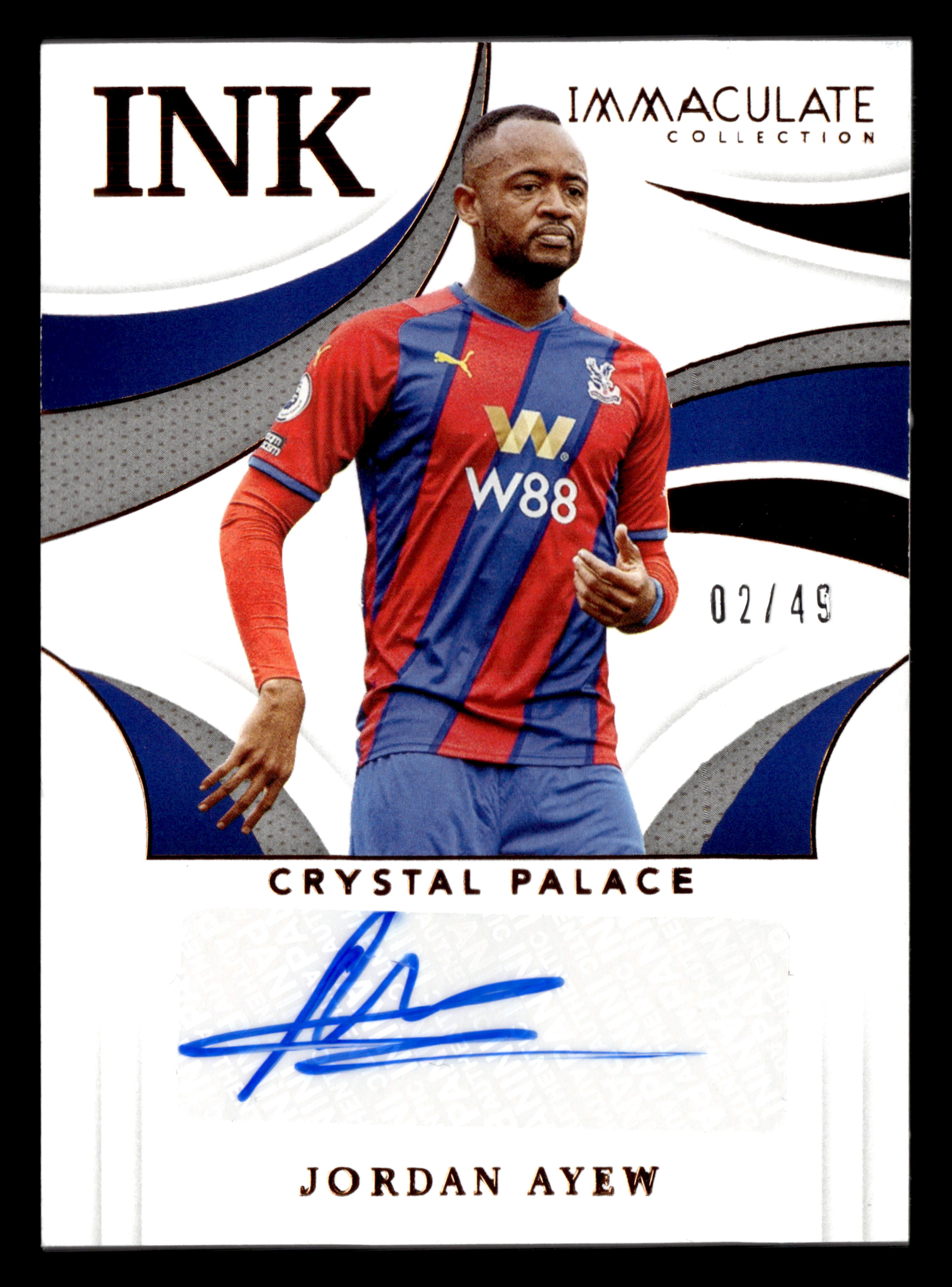 2021 Panini Immaculate Collection #IK-JA Jordan Ayew Ink Bronze #/49