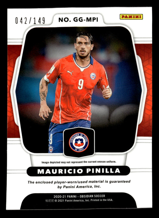 2020-21 Panini Obsidian #GG-MPI Mauricio Pinilla Galaxy Gear Relics #/149