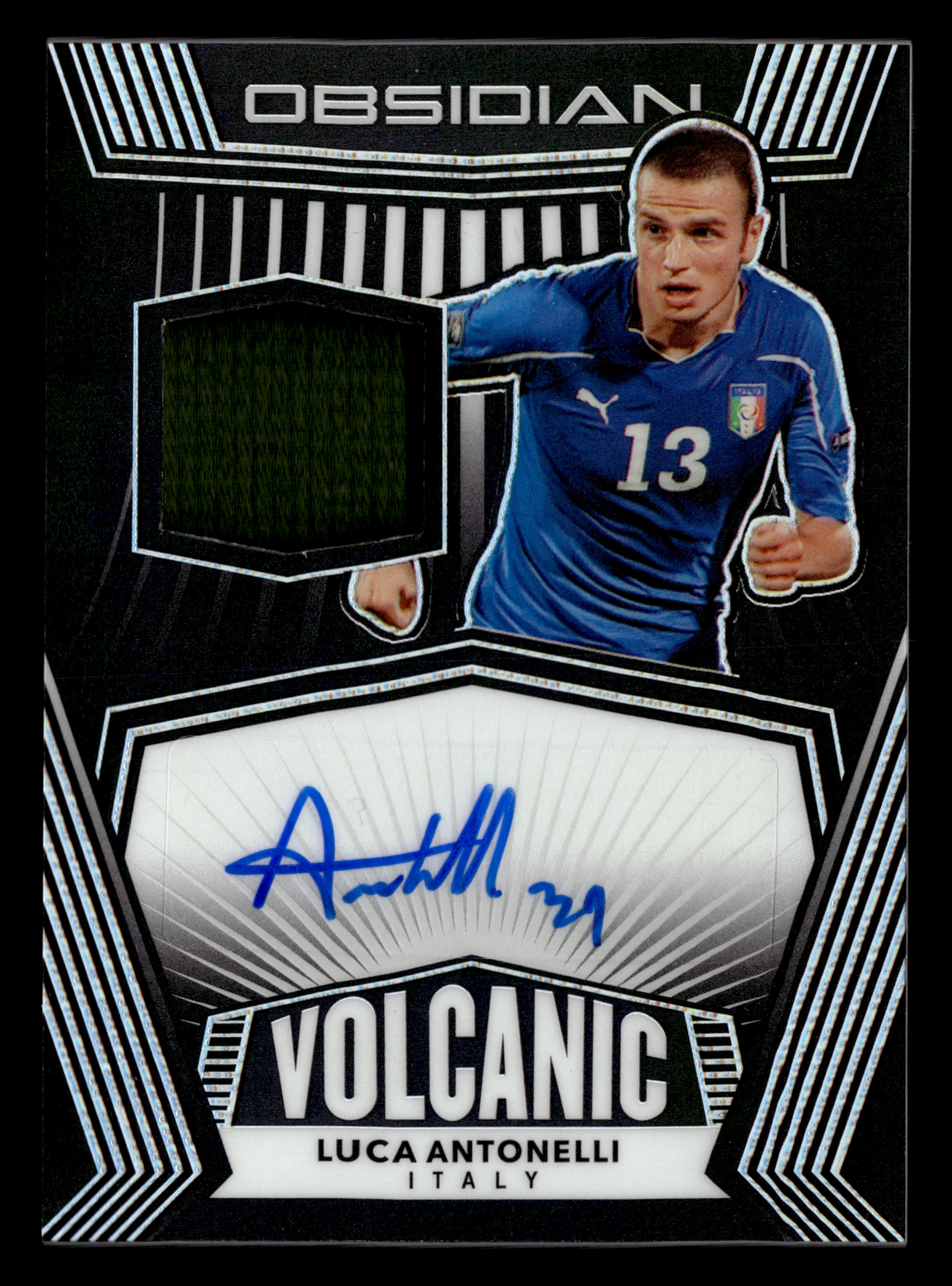 2020-21 Panini Obsidian #VO-LA Luca Antonelli Volcanic Material Signatures #/147