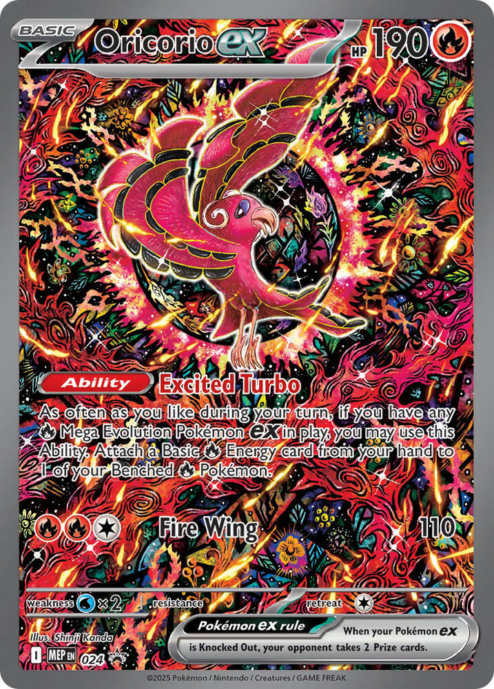 2025 Pokemon ME: Mega Evolution Promo 024 Oricorio ex - 024 Promo